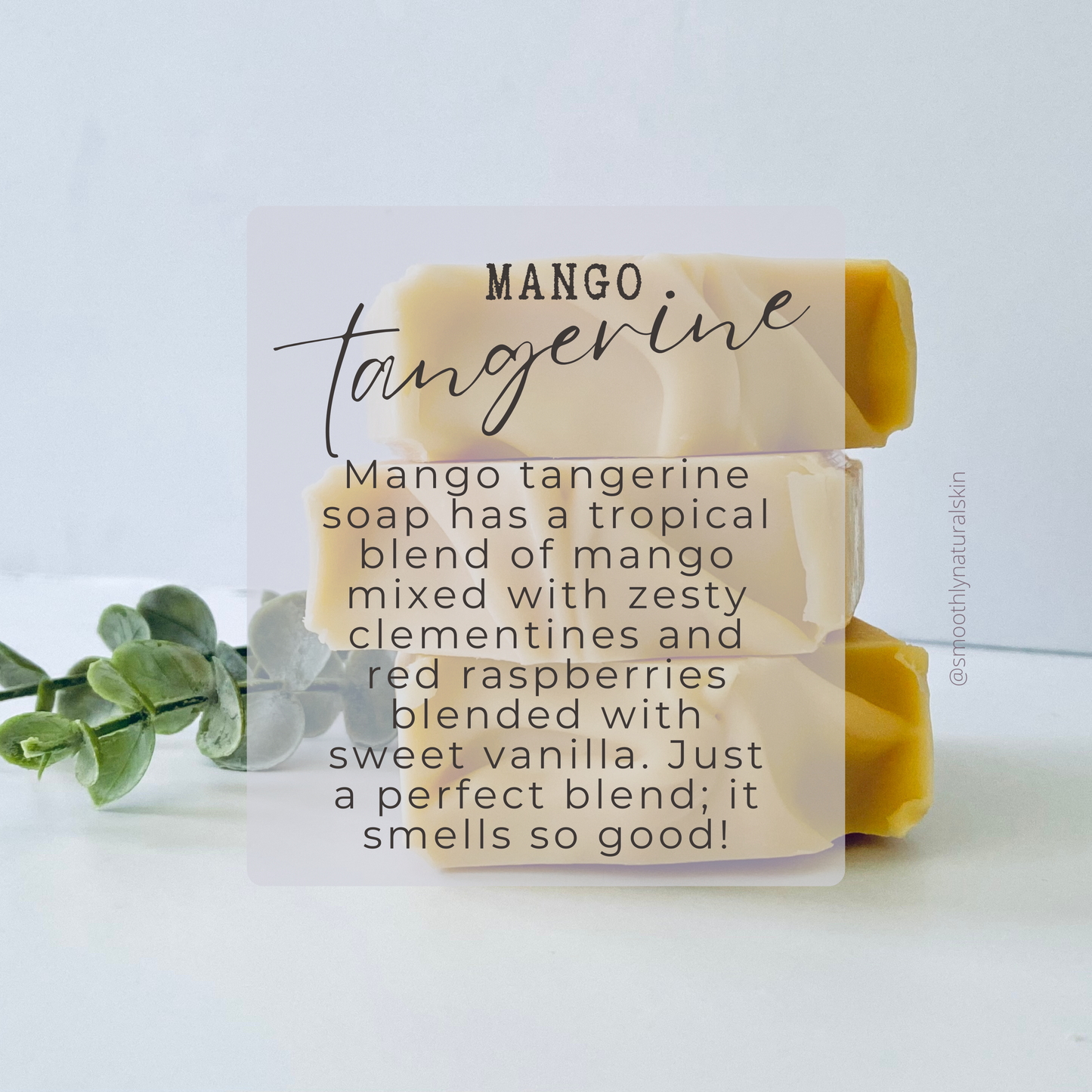 Mango Tangerine Soap Bar | Handcrafted Soap Bar | Vegan Soap Bar