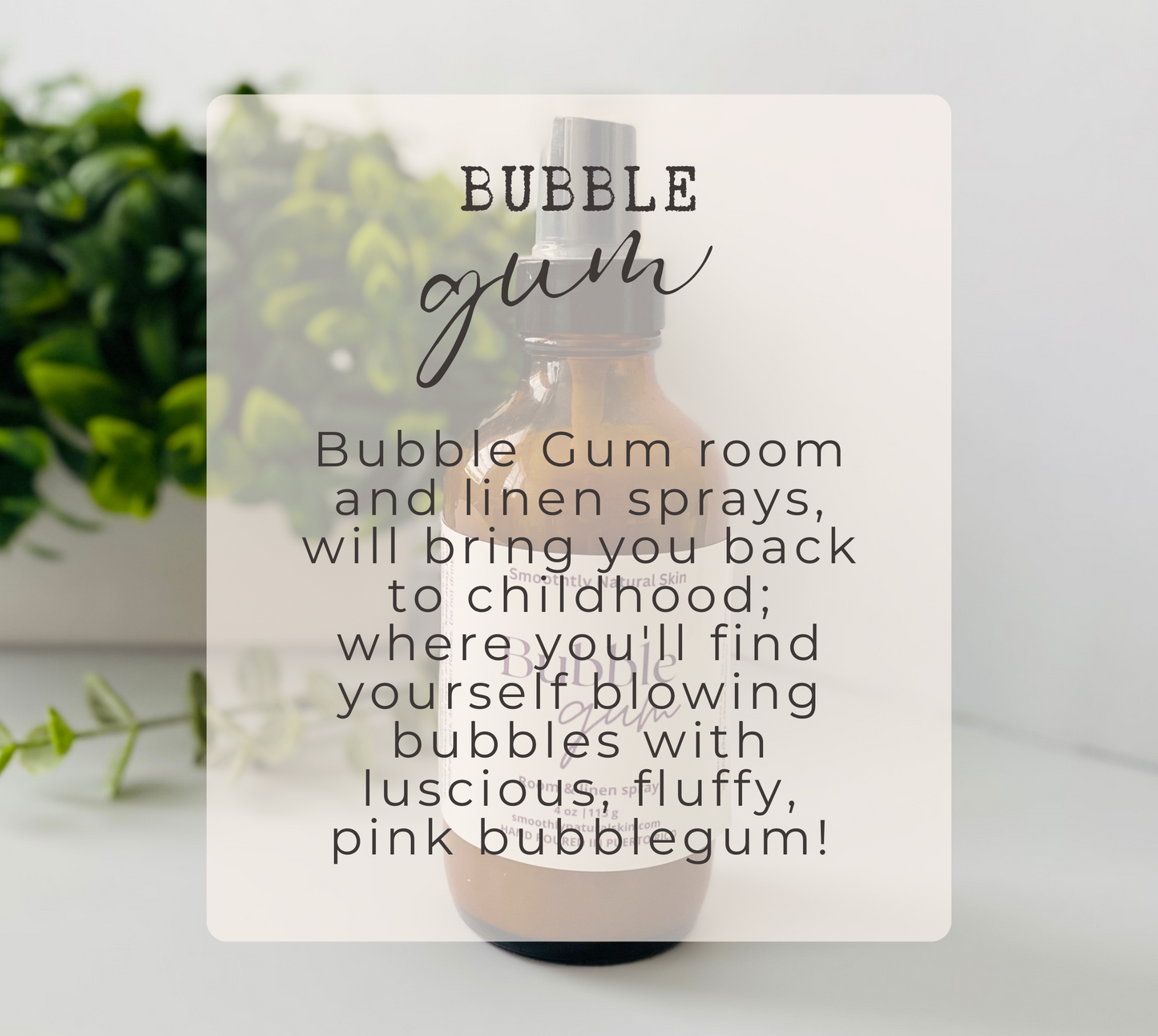 Bubble gum Room and Linen Spray