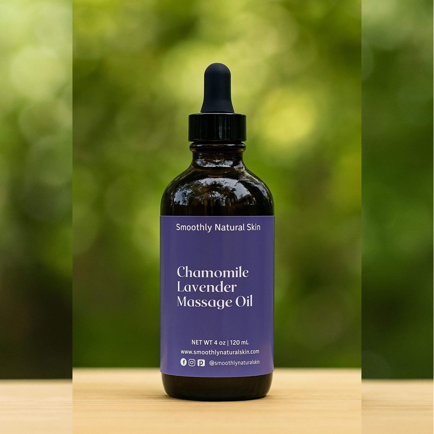 Unwind and treat your skin to the gentle touch of our all-natural Chamomile Lavender Massage Oil.