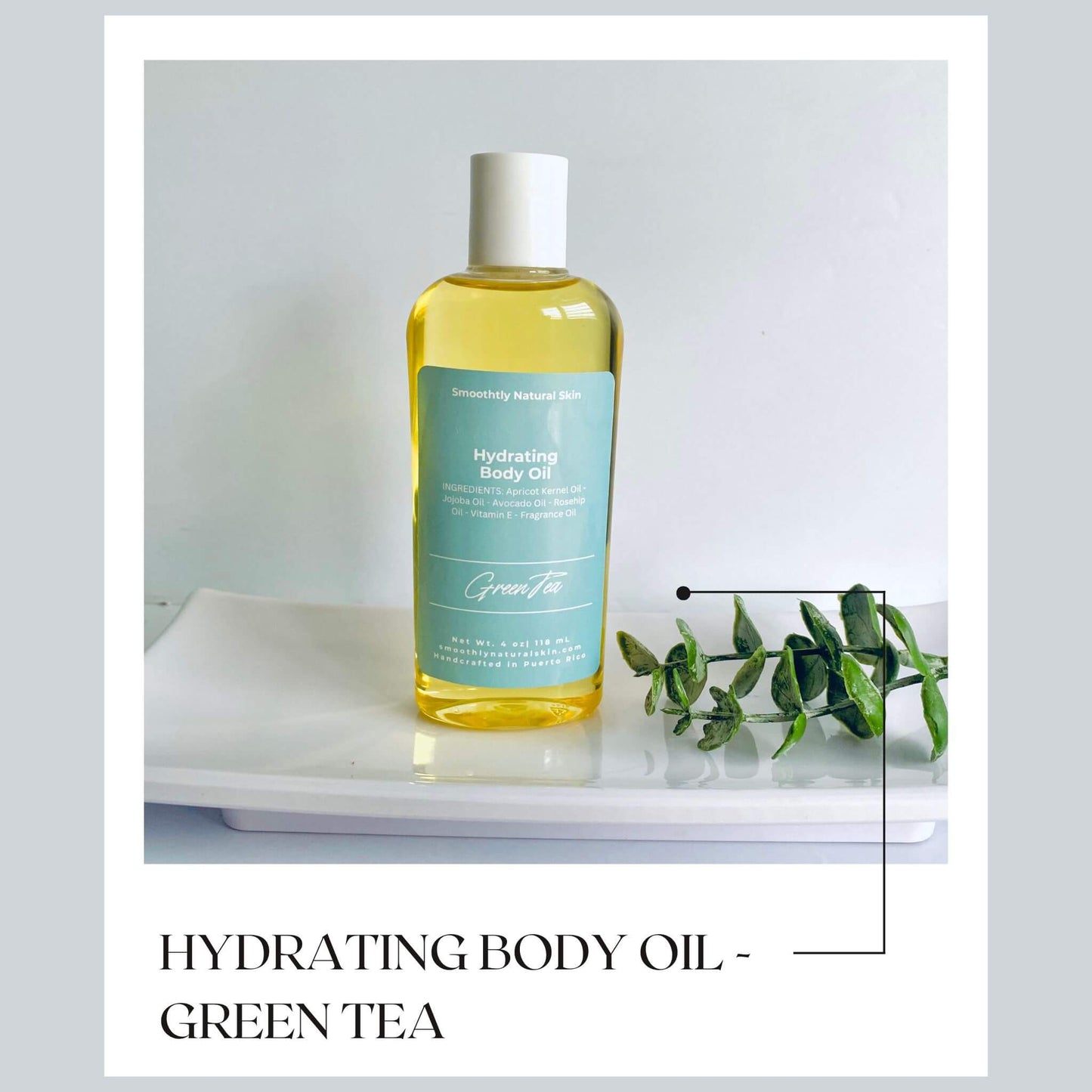 Green Tea | Hydrating Body Oil | Lightweight Botanical Blend for Soft, Glowing Skin